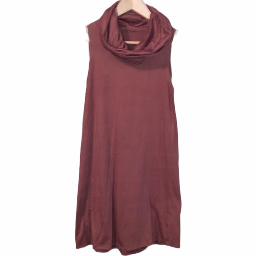 AA Mauve Cowl Neck Sleeveless Mini Dress